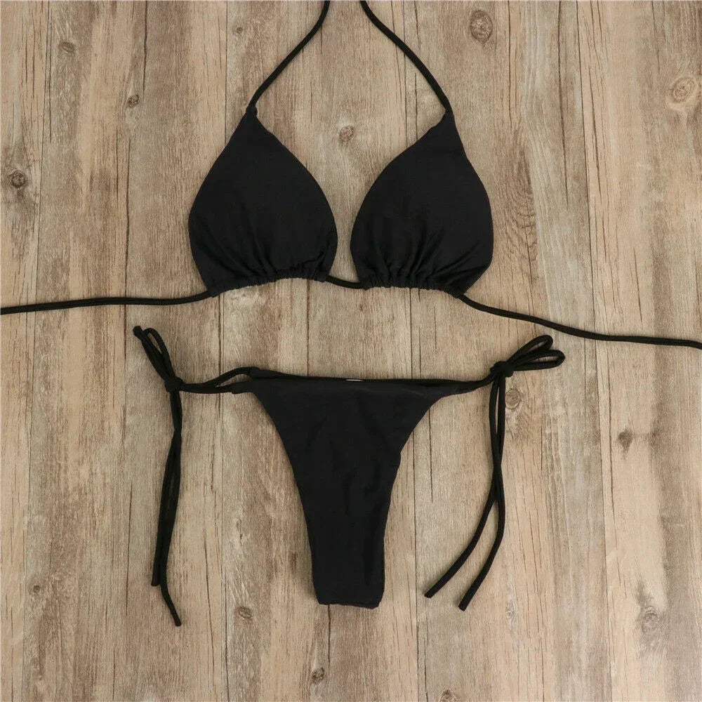 Bikini Femme Tanga- Maillot de bain 2 pièce sexy
