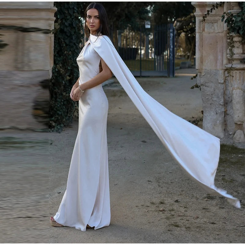 Robe satin dos nu élégante- parfaite pour des soirées &amp; événements