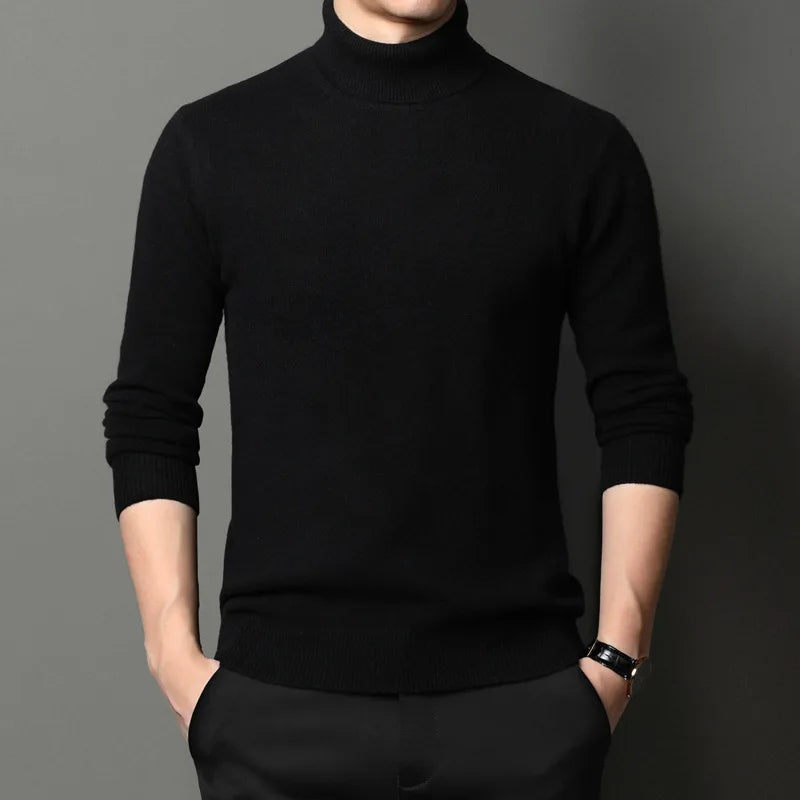 Pull col Roulé Homme Premium- Style Élégant