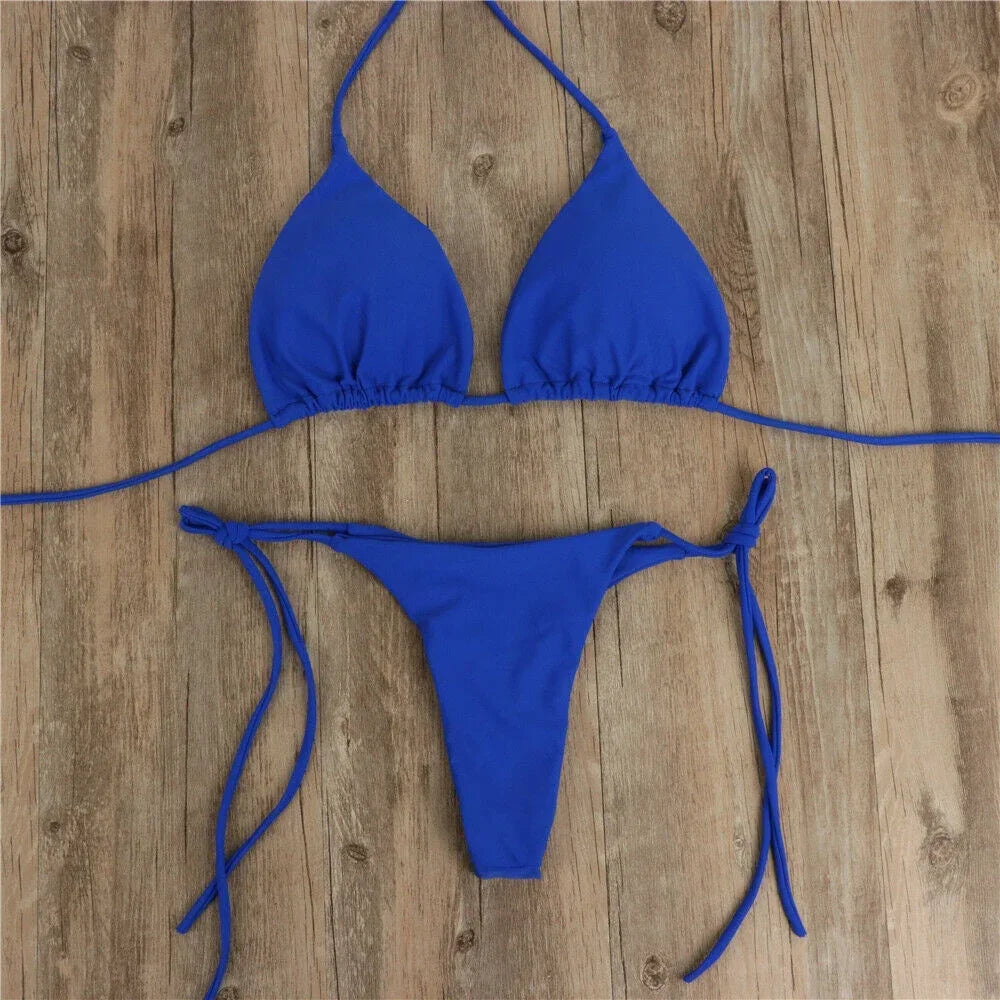 Bikini Femme Tanga- Maillot de bain 2 pièce sexy