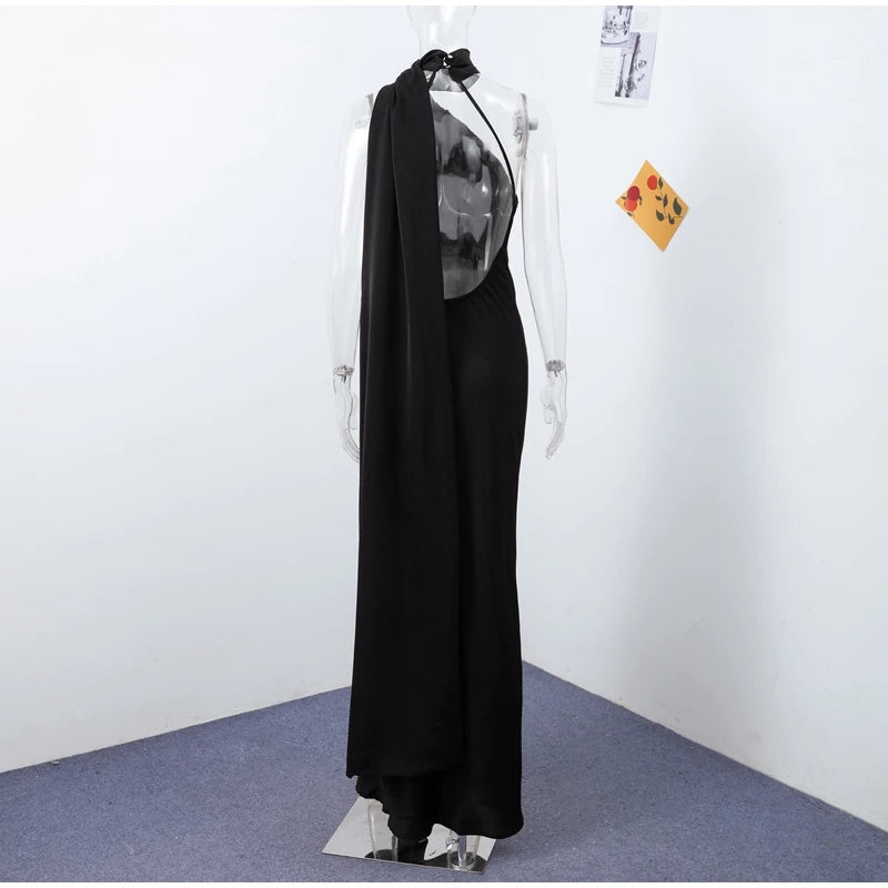 Robe satin dos nu élégante- parfaite pour des soirées &amp; événements