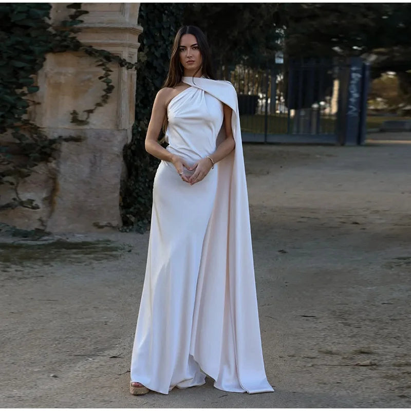 Robe satin dos nu élégante- parfaite pour des soirées &amp; événements