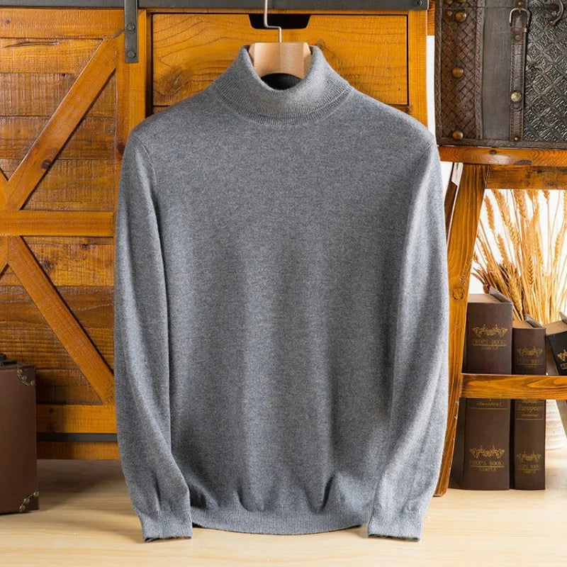 Pull col Roulé Homme Premium- Style Élégant